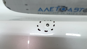 Bare front bumper for BMW 5 G30 17-20 with parking sensors, white, pressed