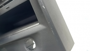 Rear center console trim for BMW 5 G30 20-23, black, with pocket for 2 cigarette lighters, scratches