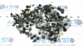 Incomplete set of hardware for the bumper, hood, and fenders of a BMW 5 G30 21-23