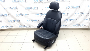 BMW X7 G07 19-22 2nd row left seat with airbag, electric, heated, 6 seats, Vernasca leather, Schwarz