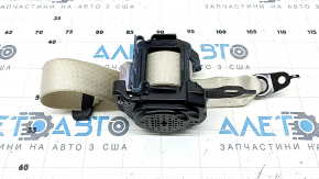 Rear left seat belt with squib for BMW 5 G30 17-23 Elfenbein-Weiss, for cleaning