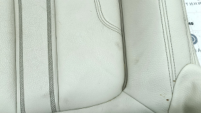BMW 5 G30 21-23 driver's seat cushion upholstery, Elfenbein-Weiss leather, heated, needs cleaning, scratches, dented
