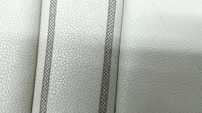 BMW 5 G30 21-23 driver's seat cushion upholstery, Elfenbein-Weiss leather, heated, needs cleaning, scratches, dented