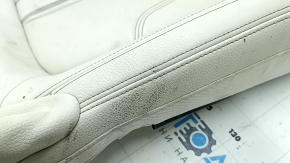 BMW 5 G30 21-23 driver's seat cushion upholstery, Elfenbein-Weiss leather, heated, needs cleaning, scratches, dented