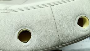 BMW 5 G30 21-23 Elfenbein-Weiss leather driver's seat backrest upholstery, heated, cleanable, worn
