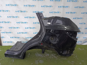 Quarter wing rear left Hyundai Santa FE Sport 13-18 on the body, black, bumpers
