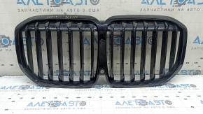 Radiator grill BMW X7 G07 19-22 without night vision, Shadow Line, broken mount, sand