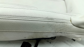 BMW 5 G30 21-23 passenger seat upholstery, Elfenbein-Weiss leather, heated, cleanable, scratched