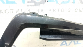 Left front bumper molding for BMW X7 G07 19-22, gloss black, M-Sport, sand, scratches