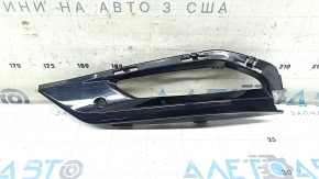 Left fog light frame BMW X7 G07 19-22, gloss black, M-Sport, sand