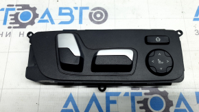 BMW X7 G07 19-26 passenger seat control with lumbar and side support, Sport, black with chrome