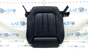 BMW X7 G07 19-22 passenger seat cushion upholstery in Vernasca, Schwarz, Sport leather, heated