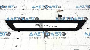 Outer front left door sill trim for BMW 5 G30 17-20 Sport Line, with backlight, the trim has come off