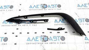 Left fog light frame for BMW 5 G30 17-20, gloss black, broken
