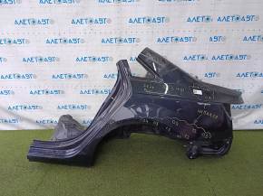 Quarter wing rear left Audi A4 B9 17-25 on the body, blue, made, pokes