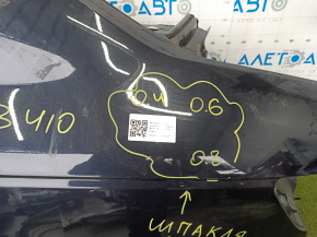 Quarter wing rear left Audi A4 B9 17-25 on the body, blue, made, pokes
