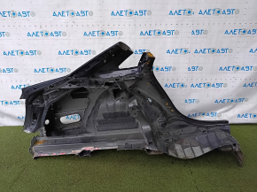 Quarter wing rear left Audi A4 B9 17-25 on the body, blue, made, pokes