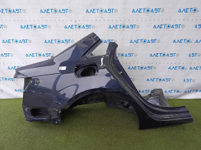 Quarter wing rear right Audi A4 B9 17-25 on the body, blue, bumpers