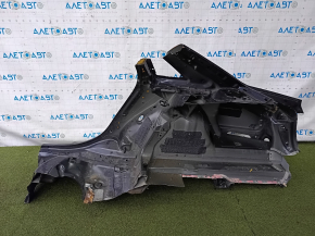 Quarter wing rear right Audi A4 B9 17-25 on the body, blue, bumpers