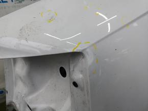 Quarter wing rear right Audi A6 C7 12-18 on the body, white, dents, bumps, dented threshold
