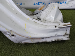 Quarter wing rear right Audi A6 C7 12-18 on the body, white, dents, bumps, dented threshold