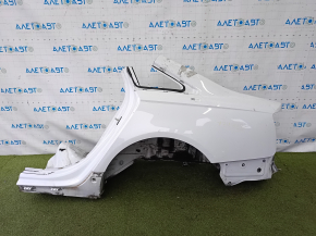 Quarter wing rear left Audi A6 C7 12-18 on the body, white