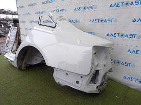 Quarter wing rear left Audi A6 C7 12-18 on the body, white