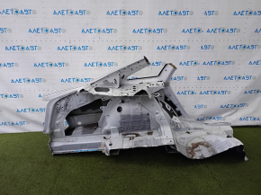 Quarter wing rear left Audi A6 C7 12-18 on the body, white