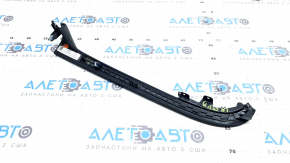 BMW X7 G07 19-22 black leather center console trim, upper left