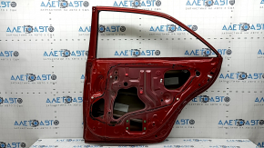 The door is bare, rear right, Toyota Camry v40 red 3R3, dented, bumped, dented