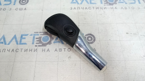 Nissan Pathfinder 13-20 black leather gear knob, round mount, bumper