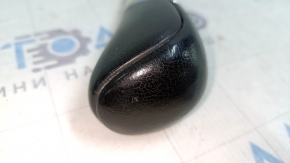 Nissan Pathfinder 13-20 black leather gear knob, round mount, bumper
