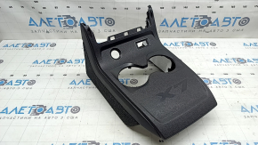 Rear lower center console trim for BMW X7 G07 19-26 Schwarz for 6 seats, with side trims, scratches, scuffed
