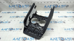 Rear lower center console trim for BMW X7 G07 19-26 Schwarz for 6 seats, with side trims, scratches, scuffed