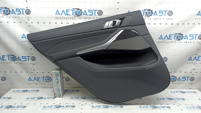 Door trim panel rear left BMW X7 G07 19-22 under curtain, Vernasca leather, Schwarz