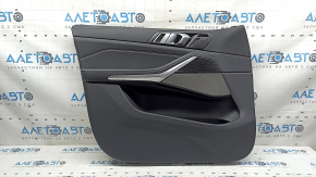 Door trim card front left BMW X7 G07 19-22 leather Vernasca, Schwarz