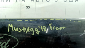 Ford Mustang mk6 15-23 windshield without sensors, air flow along the edge