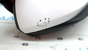 Right side mirror assembly for Ford Mustang mk6 15-23, 3 pins, white, scratches