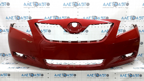 Front bumper bare Toyota Camry v40 07-09 graphite 1G3, scratches, non-factory hole, dents, crack