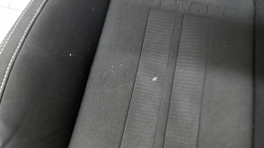Passenger seat for a Ford Mustang mk6 15-23 without airbags, electric + mechanical, coupe, black, cloth, worn, dry cleanable