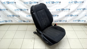 Passenger seat for a Ford Mustang mk6 15-23 without airbags, electric + mechanical, coupe, black, cloth, worn, dry cleanable