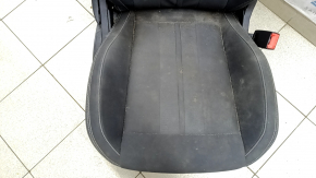 Passenger seat for a Ford Mustang mk6 15-23 without airbags, electric + mechanical, coupe, black, cloth, worn, dry cleanable