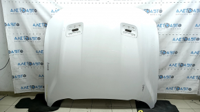 Naked hood for Ford Mustang mk6 18-23, rest for air ducts, aluminum, white YZ, sand