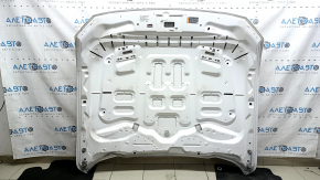 Naked hood for Ford Mustang mk6 18-23, rest for air ducts, aluminum, white YZ, sand