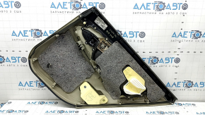 Toyota Camry v40 rear left door panel, beige and brown, velour insert, with handle, needs cleaning, plastic has turned white