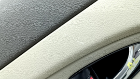 Toyota Camry v40 rear left door panel, beige and brown, velour insert, with handle, needs cleaning, plastic has turned white