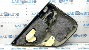 Toyota Camry v40 rear right door panel, beige and brown, plastic insert, velour armrest, with handle, needs cleaning, whitened plastic, scratches