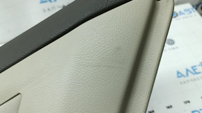 Toyota Camry v40 rear right door panel, beige and brown, plastic insert, velour armrest, with handle, needs cleaning, whitened plastic, scratches