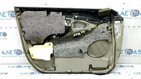 Toyota Camry v40 front right door panel, beige and brown, plastic insert, velour armrest, dry cleanable, whitened plastic, scratches, swollen seal