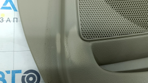 Toyota Camry v40 front right door panel, beige and brown, plastic insert, velour armrest, dry cleanable, whitened plastic, scratches, swollen seal